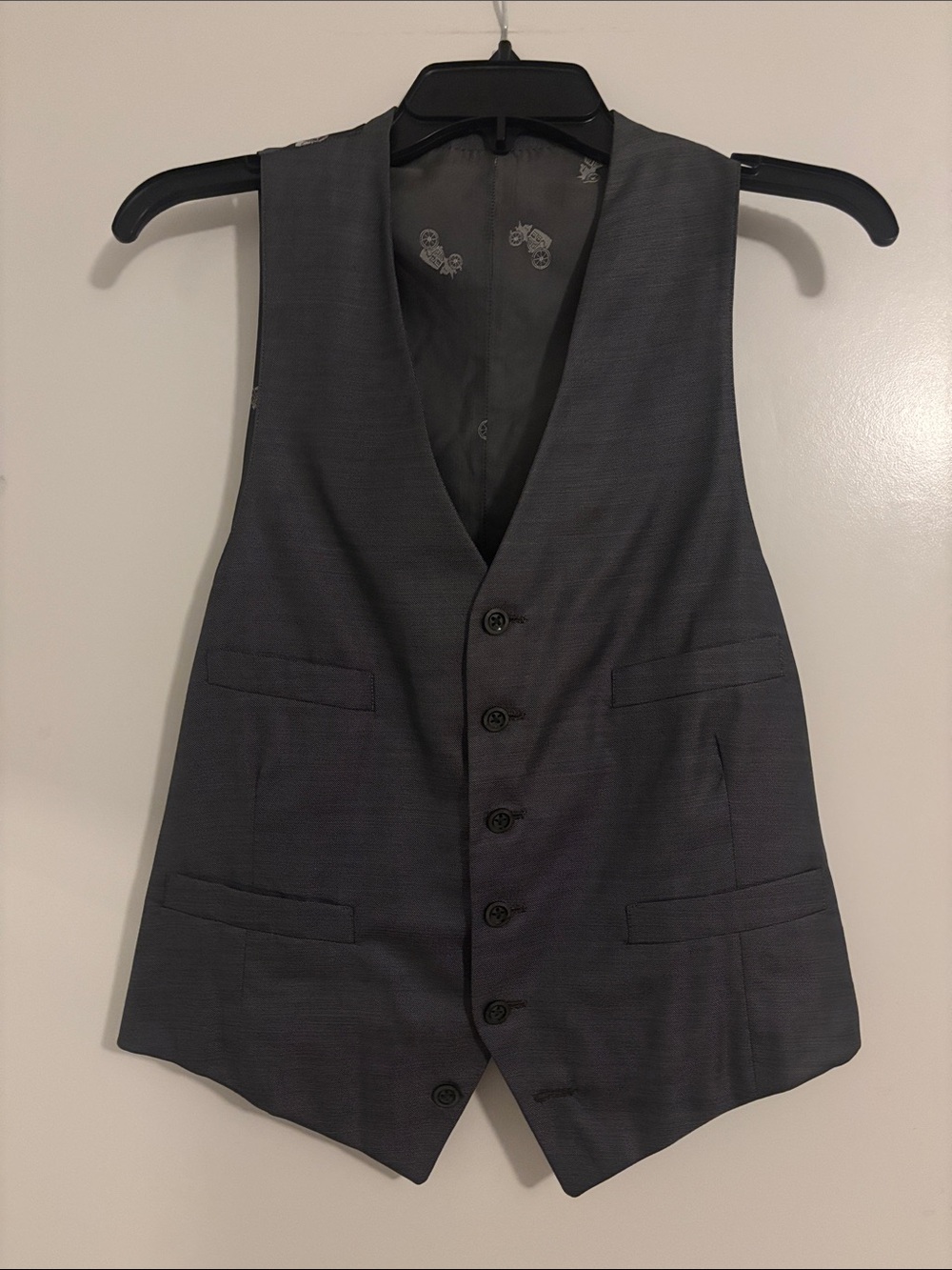Vintage 70s Men's Tailored Gray Waistcoat Vest - Special Order